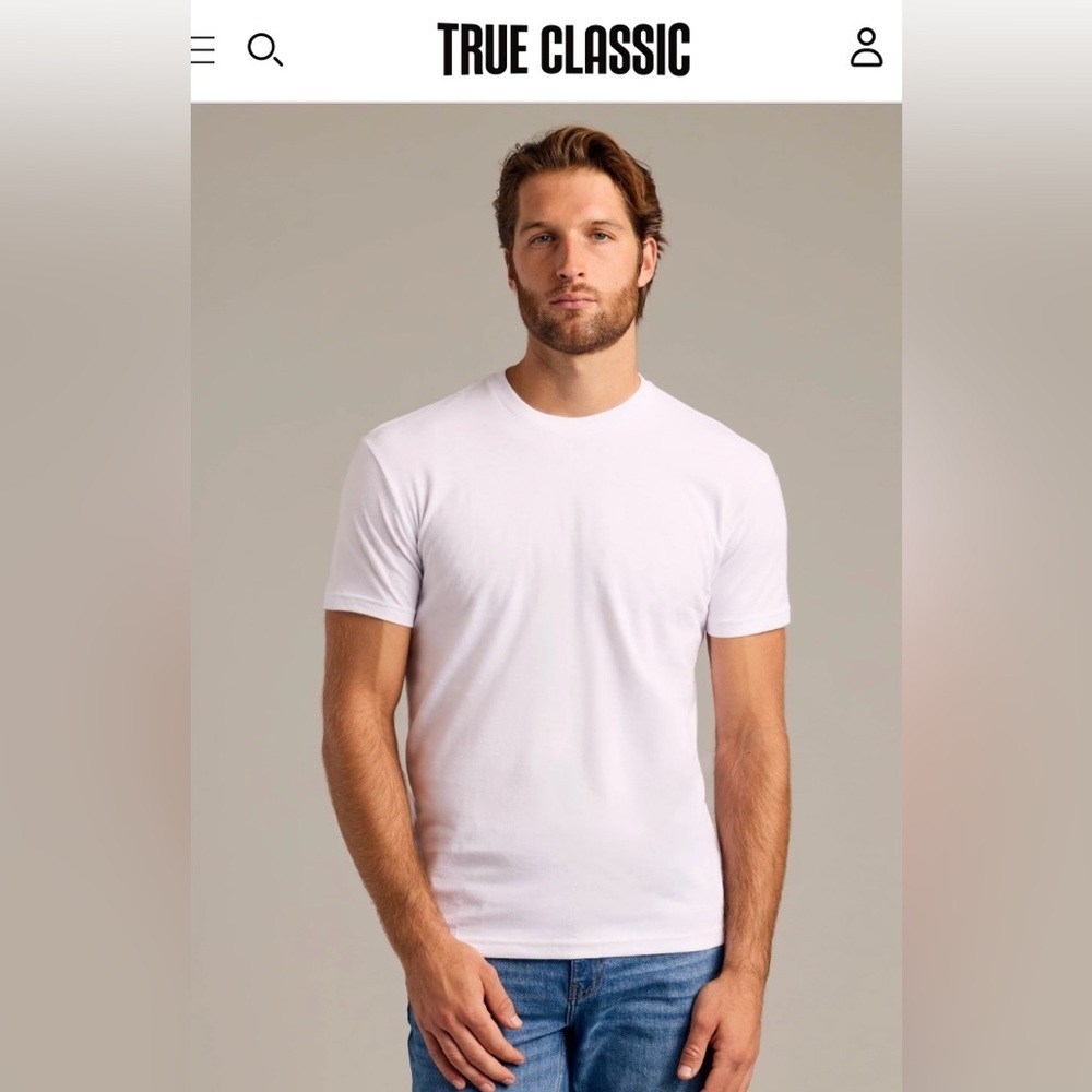 NWT True Classic T-Shirt White